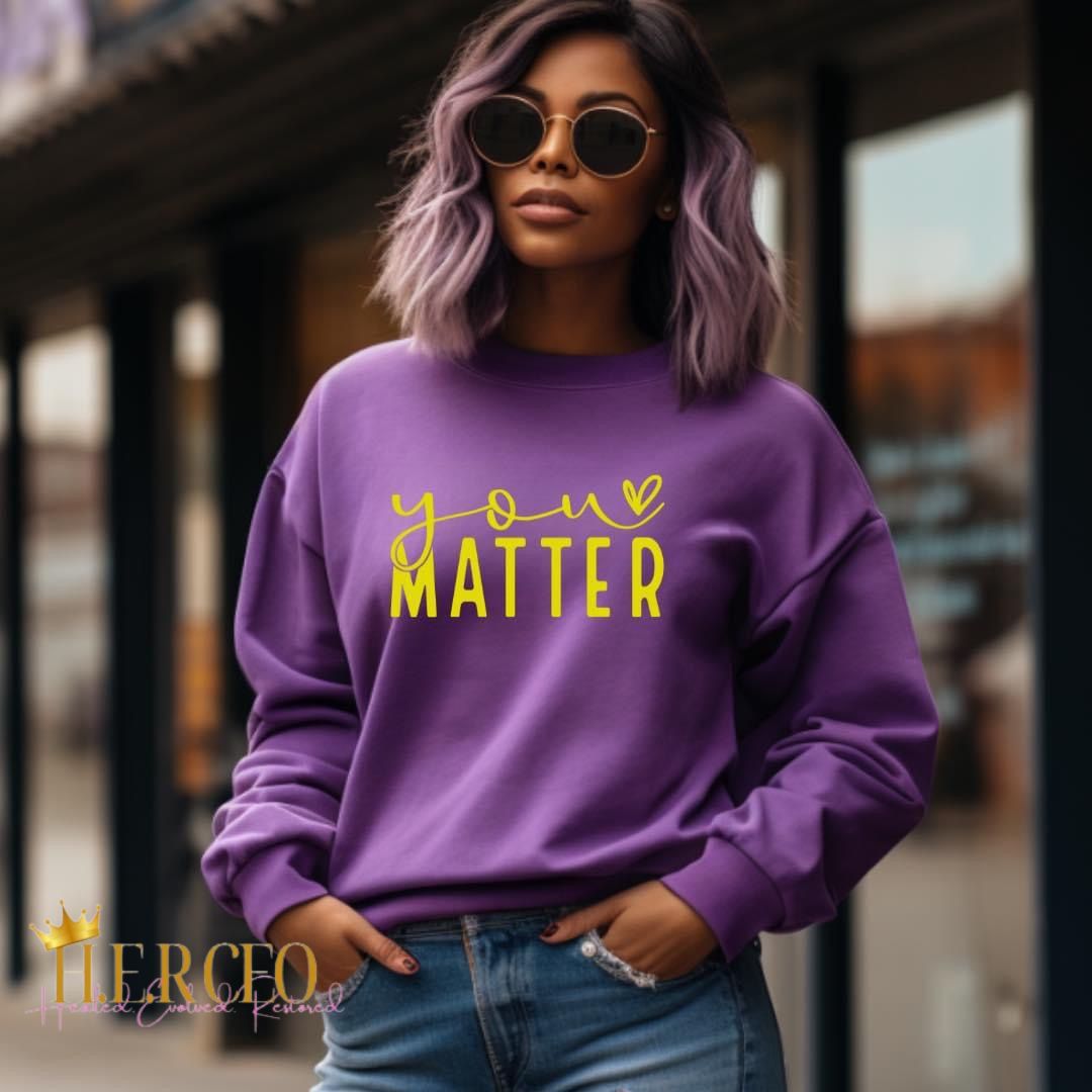 You Matter Shirt- Orange Print